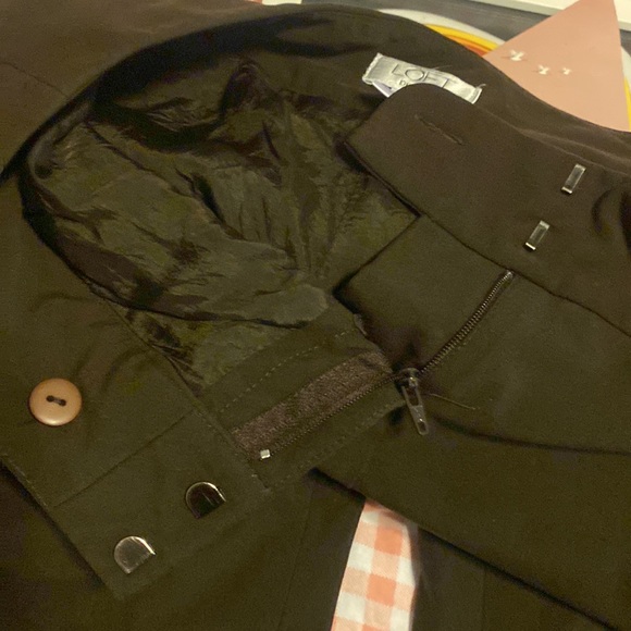 Dark Brown Dark Academia aesthetic pants for 0P petite. - Picture 3 of 3